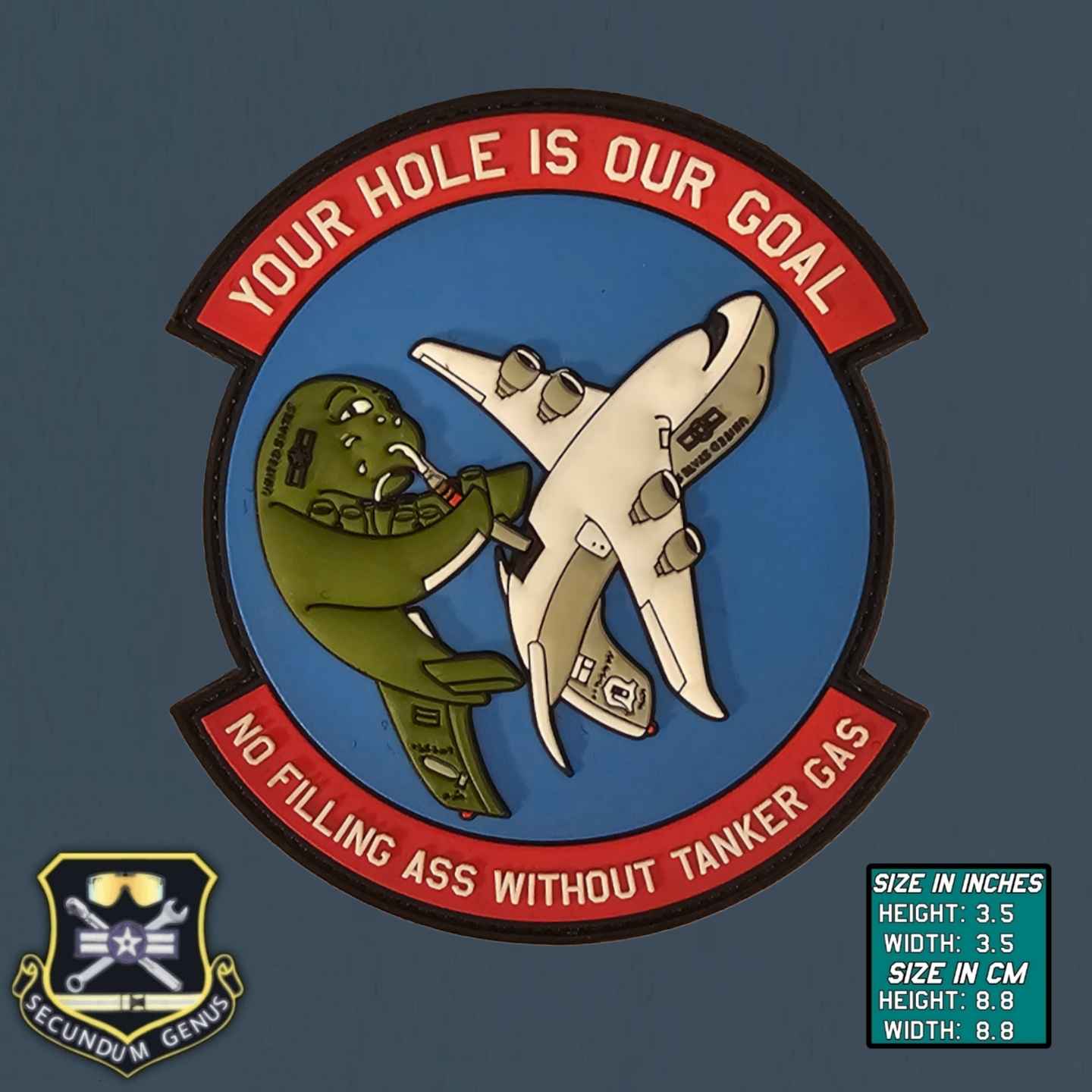 YOUR HOLE IS OUR GOAL PVC Patch – A2C Merch