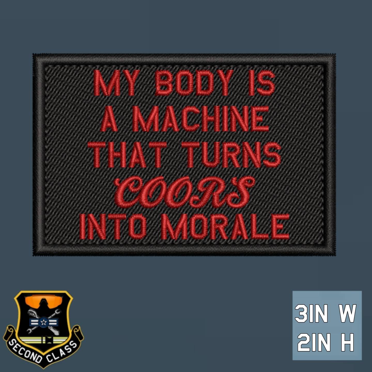BODY TURNS COORS INTO MORALE Morale Patch
