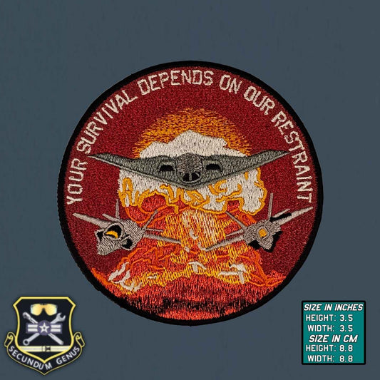 Your Survival Depends On Our Restraint Patch