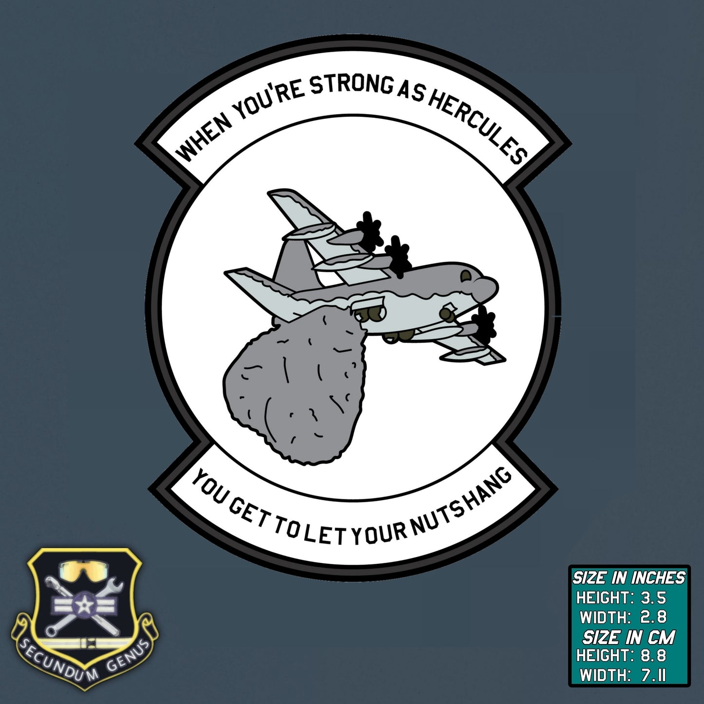 Let Your Nuts Hang Herc PVC Patch