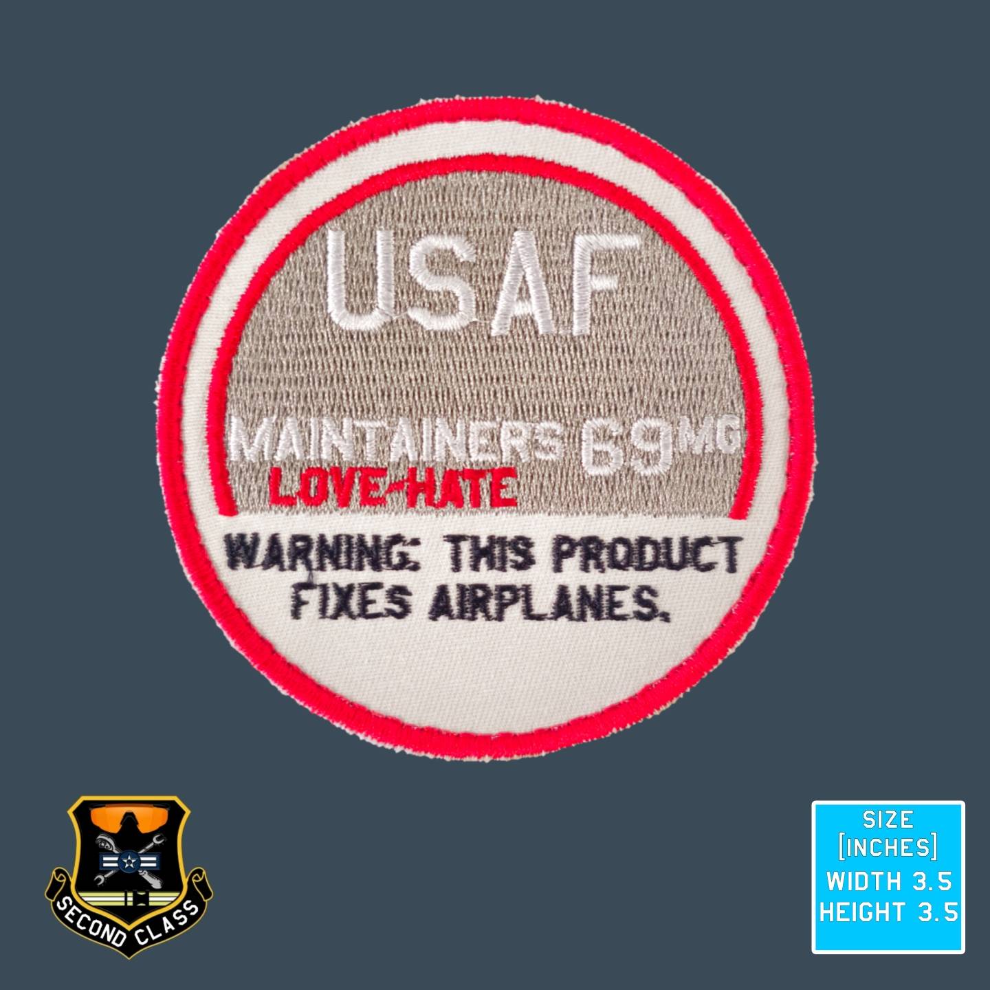 USAF Maintainers ZYN Morale Patch (Red)