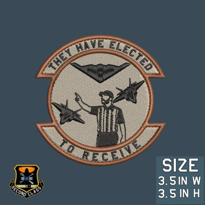 THEY HAVE ELECTED TO RECEIVE Morale Patch (Spice Brown/Blue)