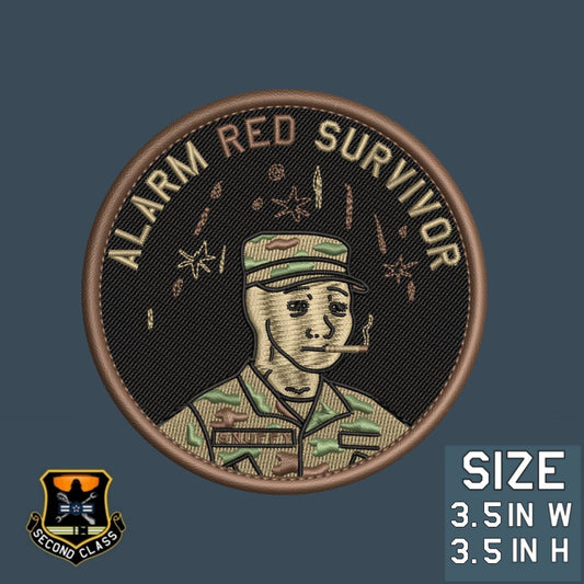 ALARM RED SURVIVOR Morale Patch