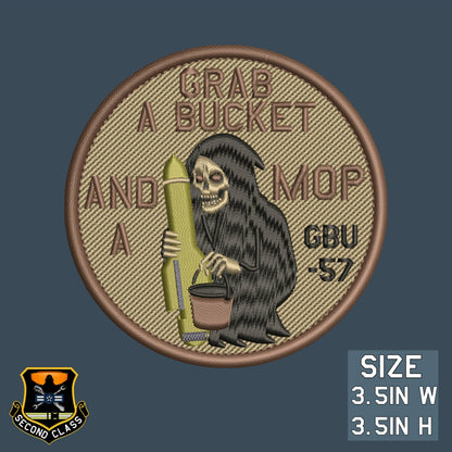 GRAB A BUCKET AND A MOP Morale Patch