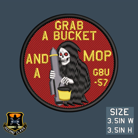 GRAB A BUCKET AND A MOP Morale Patch