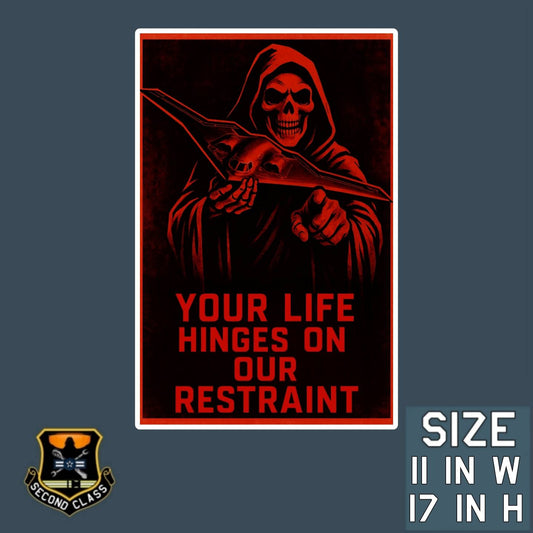 B-2 Restraint Poster (Gloss)