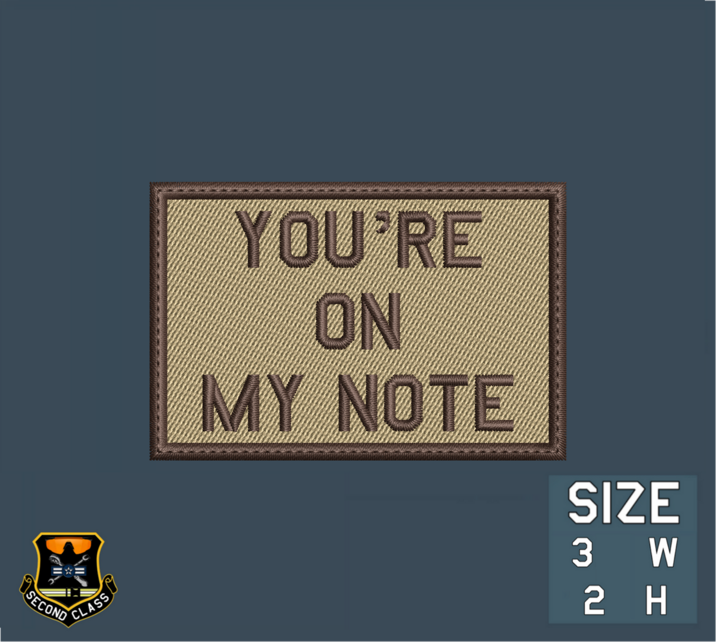 You're On My Note Morale Patch