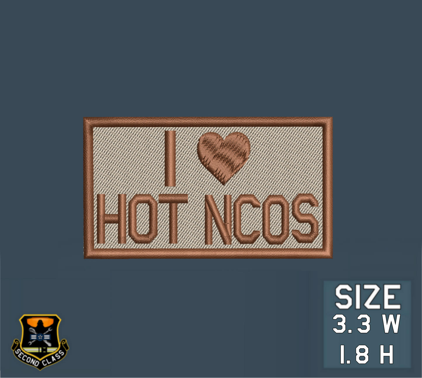 I LOVE HOT NCOs Morale Patch
