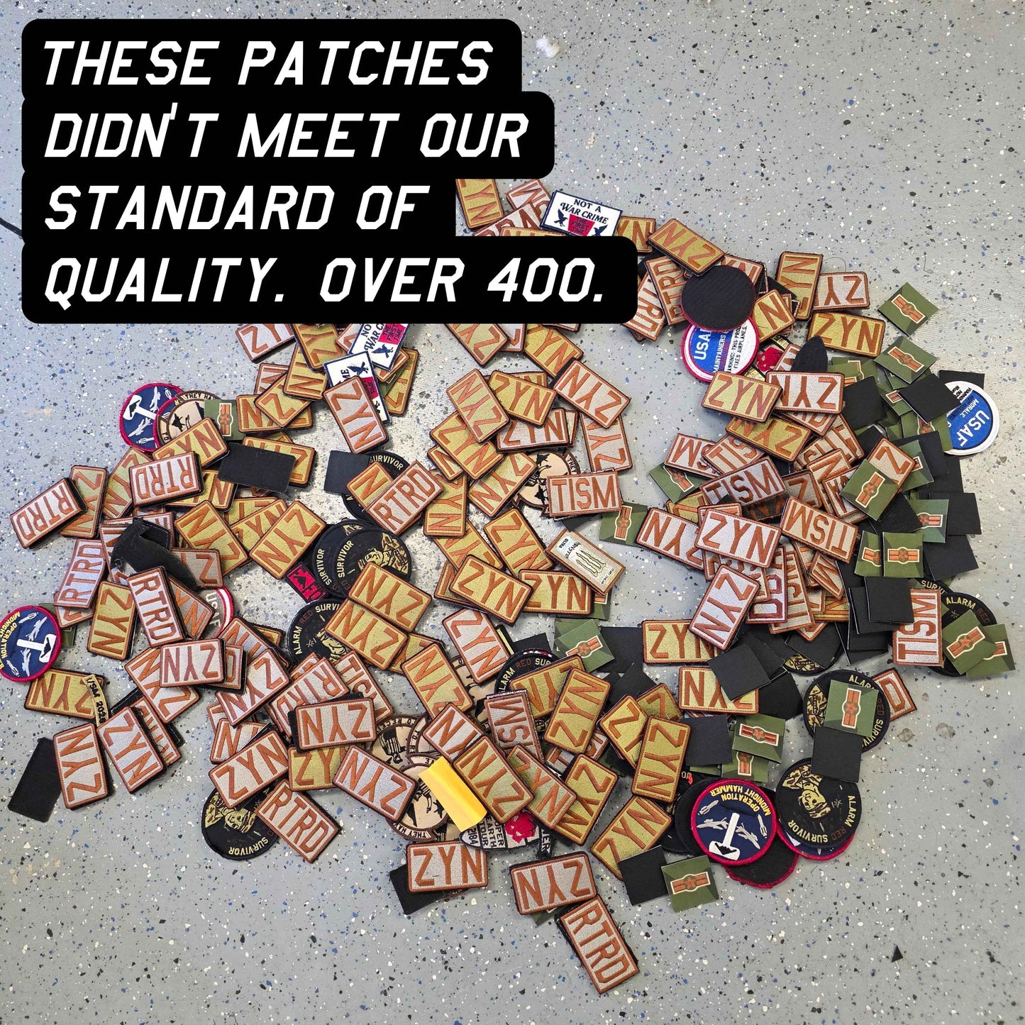 Mystery Patches [All fucked up - All with velcro]