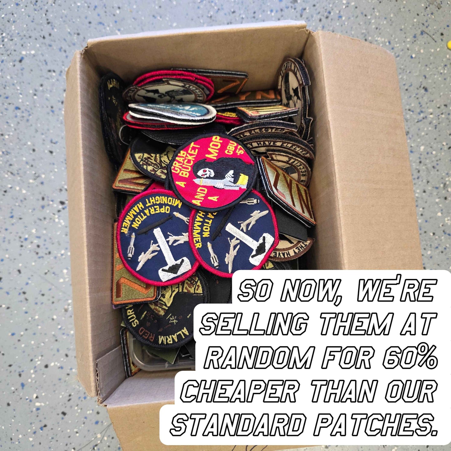 Mystery Patches [All fucked up - All with velcro]