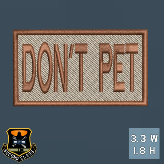 DON'T PET Morale Patch