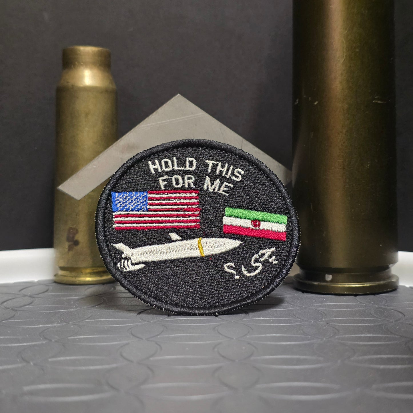 Hold this for me US v Iran Patch [2 Variants]