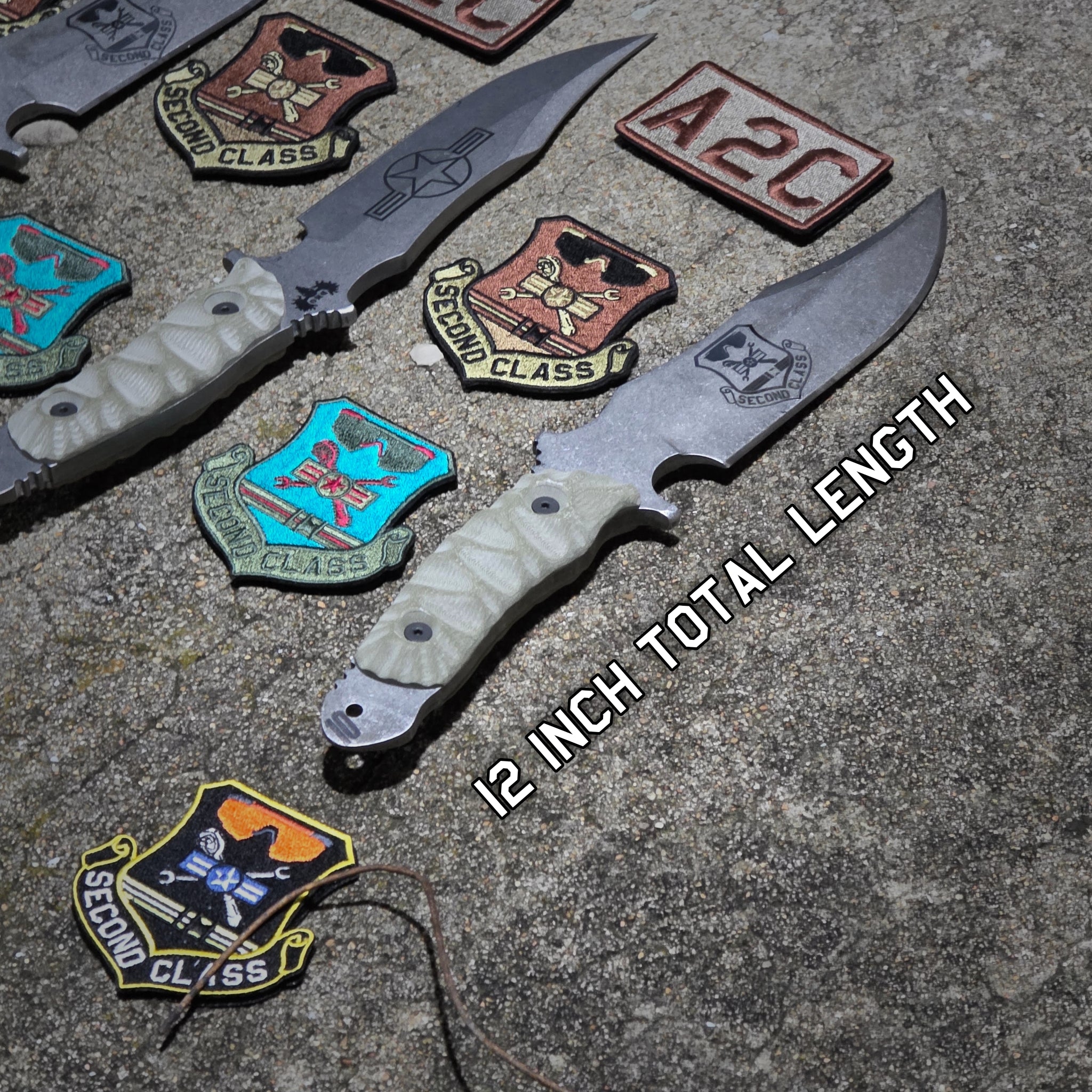 Airman 2nd Class Knife and Patches Bundle