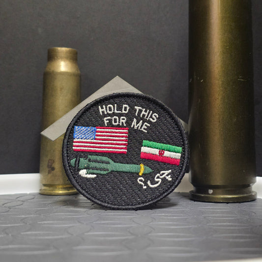 Hold this for me US v Iran Patch [2 Variants]